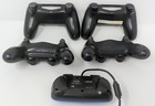 Playstation 4 Ps4 Black Controller Lot X 4   Hori Gamepad - For Parts Or Repair 