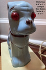   rare     Antique Old Boston Terrier Bulldog Lamp   Nightlight   Estate  