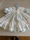 Vintage  Bryan  Girls  Dress Size T3 Lace Pinafore  Lace Beautiful Color     