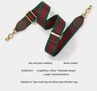 New Crossbody Shoulder Strap Gucci Replacement No Logo Green-brown Web Leather