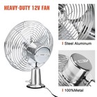 Craftzone 12v Portable Fan Rv   Truck Cooling Heavy Duty 9  Small  Silver 