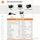 New 2026 Black 13 5hp Mini Skid Steer   Electric Start   Free Shipping