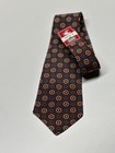 Vintage 1930s 1940s Swing Necktie Nos Cohama Cravats Tie Brown Poplin 3 50 X 45