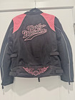 Harley-davidson Women s Pink Label 3-in-1 Mesh Riding Jacket Black Sz M