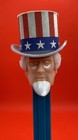 Vintage Uncle Sam Pez No Hair   No Feet On Stem - Made In Austria 1975 - Rare
