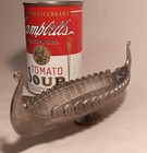 8  Viking Ship Vtg Norwegian Pewter Boat Bowl Figurine Statue Mcm Scandinavian