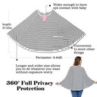 Baby Nursing Cover   Nursing Poncho - Multi Use Cover Black And White Stripes