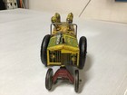 Vintage 1940s Marx Jumpin Jeep Metal Tin Litho Wind-up Military Army Toy Vehicle