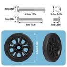 4pcs 2 17in 55mm Replacement Luggage Wheels 360 Spinner Repair Set Swivel