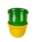 Hall   2 5 X 3    Ramekins Sauce Cups Set Of 2 One Green One Yellow