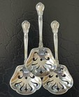 Rare Set 12 Gorham Chantilly Sterling Silver Bonbon Nut Spoons American 4 65   