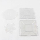 Lot Of 9 Perler Fuse Beads Pegboards Various Sizes   Shapes