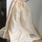 Coach Silky Cream White Drawstring Dust Bag Storage Cover Bag Large Size
