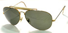 Vintage American Optical Bonne Au Ao Usa Gold Metal Aviator Sunglasses Very Rare