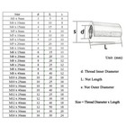 Full Thread M3-m16 Round Coupling Nut Sleeve For Thread Rod Stud Stainless Steel