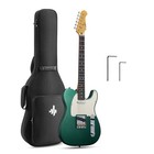 Donner Dtl-600 Vintage Tele Electric Guitar Alder Body Full Size Metallic Green