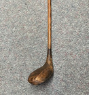 Antique All Wooden Golf  Putter Club Hickory Wood Shaft  spalding Gold Medal 