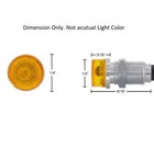  1  Red Mini Led Dash Light Indicator  Pilot Warning Lamp  1 4  Mounting Hole