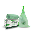 Trash Bags With Drawstring 100  Compostable Durable Garbage Bags 3 8 13   30 Gal