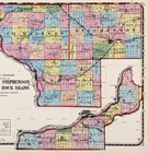 1871  Illinois Counties Map  Jo Daviess - Rock Island - Carroll - Stephenson