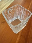 Vintage Brutalist  Ice Glass Ice Bucket     Mid-century Modern Barware