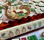 New Vibrant Layered Mahjong Tiles     Full American Set 160tiles - Jade Horse