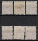 Ceylon 1921-33 Sc 225-26 228-31 Used King George V  T434