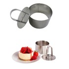  4 Pcs Homemade Desserts Stainless Steel Mousse Mold Round Cake For