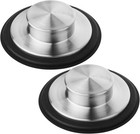 Kitchen Sink Drain Stopper Cover  2pcs Stainless Steel Garbage Disposal Stopper