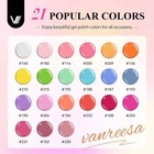 24 Pcs Gel Nail Polish Set 21 Popular Colors Gel Nail Polish Base Coat Glossy  