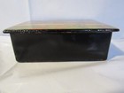 Vintage Fedoskino Russian Lacquer Jewelry Trinket Box Landscape Harvest Y7s