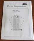 Vtg Period Impressions 402 Godey s 1861 Habit Shirt Sewing Pattern Uncut Ff S-xl
