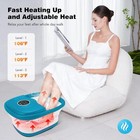 Home Foot Bath Spa Massager With Heat collapsible Pedicure Feet Soaker Tub Basin
