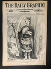 Complete 1874 Daily Graphic Illustrated Large Newspaper Advertising 5 22 Vg exc