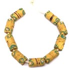 9 Rare Antique Old Venetian Wound Glass African Trade Beads -very Collectibles
