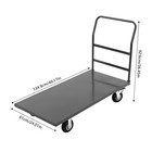 2000lbs Platform Cart Dolly Industrial Flat Dolly Cart Hand Truck Trolley Heavy