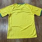 Nike Brazil Brasil Cbf Home Jersey 2014 Yellow Green Men Dri-fit Size Large