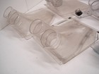 Bulk Lot Of 16 Nascar Clear Lexan Dual 3  Hose Port Cooling Window Ducts  352