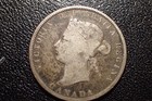 1872-h Canada 25 Cents Coin Queen Victoria 0  925 Silver Circulated  Better Year