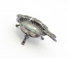 925 Sterling Silver  Vintage Antique Oxidized Floral Ash Tray  Tr1361