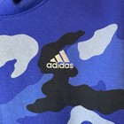 Adidas Big Boys Embroidered Fleece Hoodie  Camo Royal Blue Size Xl  18 20 