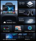 13 5  4k Car Headrest Monitor Android 13 0  rear Seat Entertainment System 4 64g
