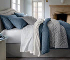 Sleep Number Velvet Basketweave Coverlet Set New - Sale