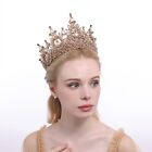 13cm Tall Large Crystal Beads Tiara Wedding Queen Princess Crown For Women