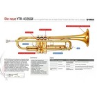 Yamaha Trumpet Ytr-4335gii Bb Professional Model Gold Brass With Case Trc-401e