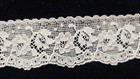 Vintage antique  White  1  1 4  Cotton Leavers Lace  9 Yards