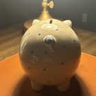 Tiffany   Co  Handpainted Ceramic Piggy Bank Pig Animal Made In Italy