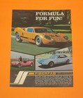 1968 Fiberfab Avenger Gt-12x Kit Car Vintage Magazine Ad Vw Mg Triumph Gt 12 X