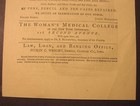 1868 Ad - Dr  Elizabeth Blackwell - Opening Of Woman s Medical College  Feminism