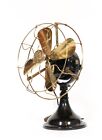 C  1915 G e  Stationary Antique Electric Brass Desk Fan   Beautiful   Works